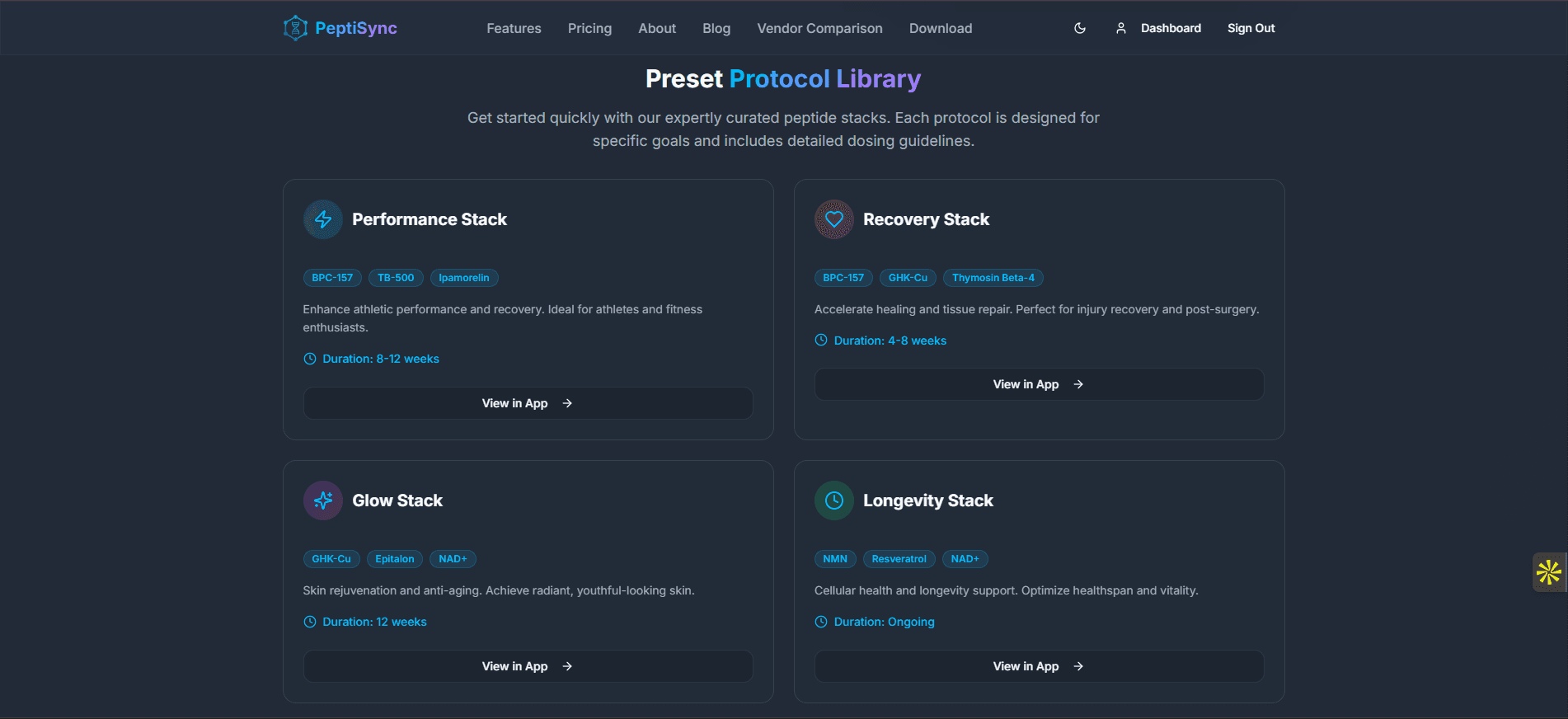 PeptiSync admin dashboard for user management
