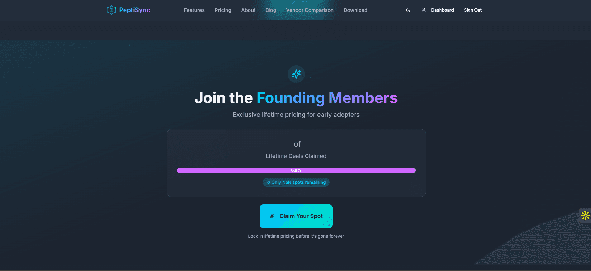 PeptiSync analytics and usage metrics